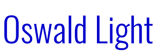 Oswald Light font